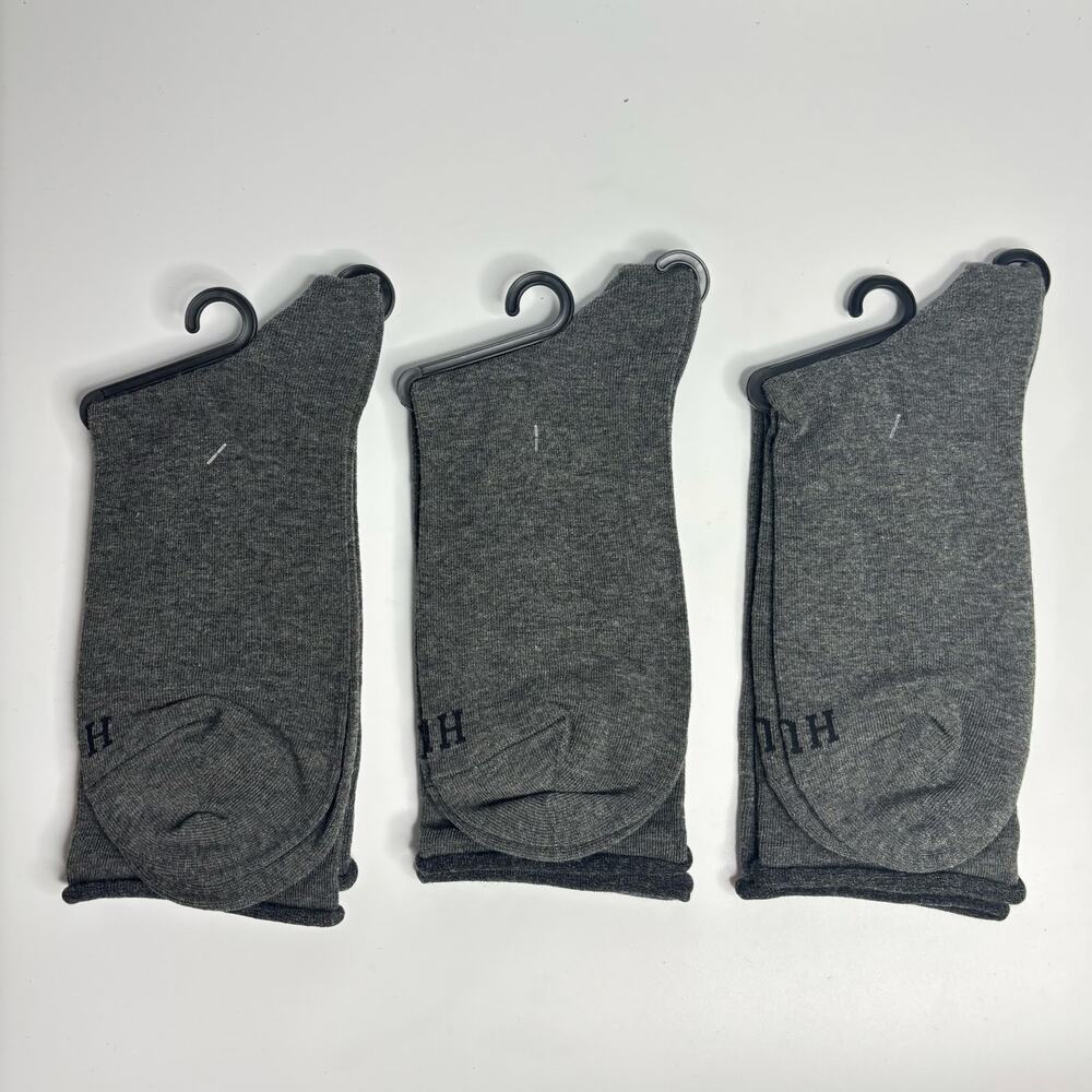 HUE Jean Socks Crew (3-Pack) in Graphite Heather - Picture 3 of 5
